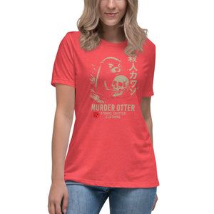 Murder Otter Women's Dark Tee - Atomic Critter Clothing