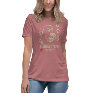 Murder Otter Women's Dark Tee - Atomic Critter Clothing