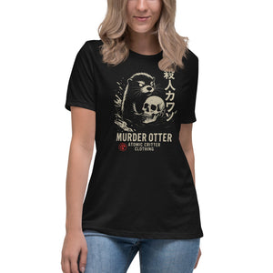 Murder Otter Women's Dark Tee - Atomic Critter Clothing