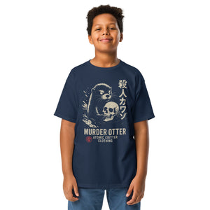Murder Otter Youth Dark T-Shirt - Atomic Critter Clothing