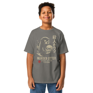 Murder Otter Youth Dark T-Shirt - Atomic Critter Clothing