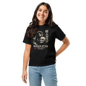 Murder Otter Youth Dark T-Shirt - Atomic Critter Clothing