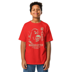 Murder Otter Youth Dark T-Shirt - Atomic Critter Clothing