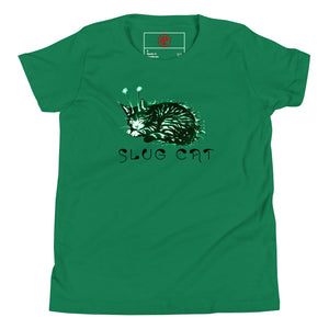 Slug Cat Mutated Youth Short Sleeve T-Shirt - Atomic Critter Clothing