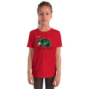 Slug Cat Mutated Youth Short Sleeve T-Shirt - Atomic Critter Clothing