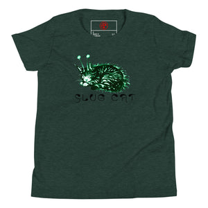 Slug Cat Mutated Youth Short Sleeve T-Shirt - Atomic Critter Clothing