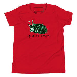 Slug Cat Mutated Youth Short Sleeve T-Shirt - Atomic Critter Clothing