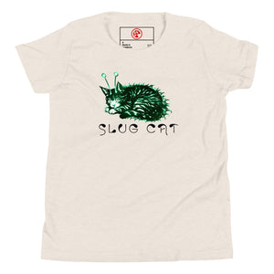 Slug Cat Mutated Youth Short Sleeve T-Shirt - Atomic Critter Clothing