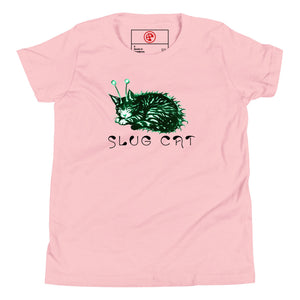 Slug Cat Mutated Youth Short Sleeve T-Shirt - Atomic Critter Clothing