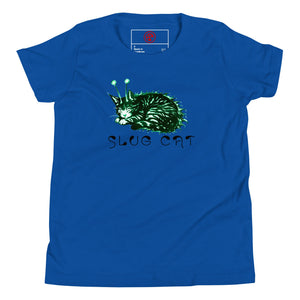 Slug Cat Mutated Youth Short Sleeve T-Shirt - Atomic Critter Clothing