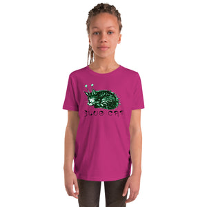 Slug Cat Mutated Youth Short Sleeve T-Shirt - Atomic Critter Clothing
