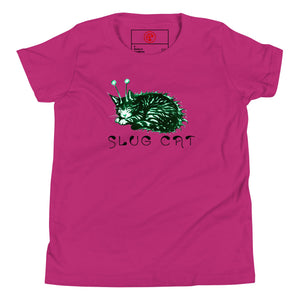 Slug Cat Mutated Youth Short Sleeve T-Shirt - Atomic Critter Clothing