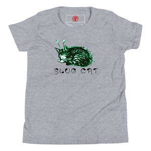 Slug Cat Mutated Youth Short Sleeve T-Shirt - Atomic Critter Clothing