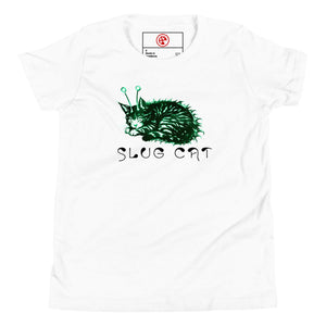 Slug Cat Mutated Youth Short Sleeve T-Shirt - Atomic Critter Clothing