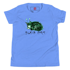 Slug Cat Mutated Youth Short Sleeve T-Shirt - Atomic Critter Clothing