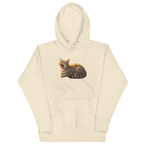Slug Cat Natural Unisex Hoodie - Atomic Critter Clothing