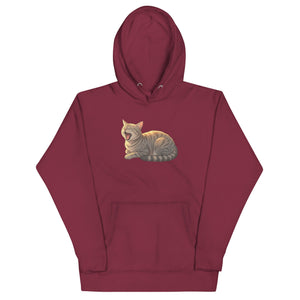 Slug Cat Natural Unisex Hoodie - Atomic Critter Clothing