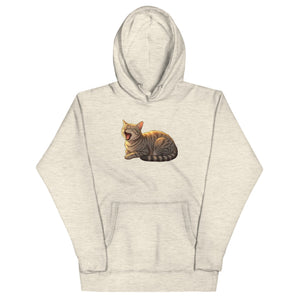 Slug Cat Natural Unisex Hoodie - Atomic Critter Clothing