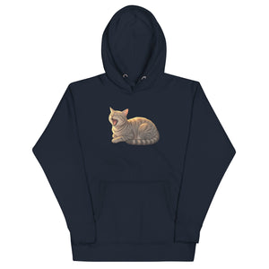 Slug Cat Natural Unisex Hoodie - Atomic Critter Clothing