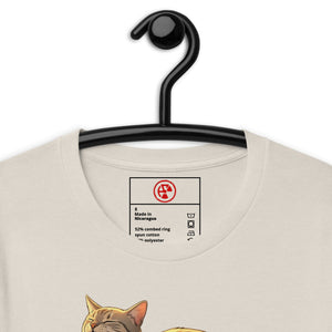 Slug Cat Natural Unisex Tee - Atomic Critter Clothing