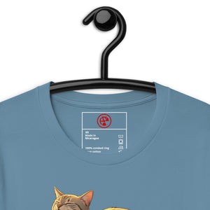 Slug Cat Natural Unisex Tee - Atomic Critter Clothing