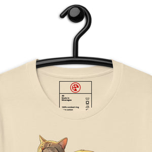 Slug Cat Natural Unisex Tee - Atomic Critter Clothing
