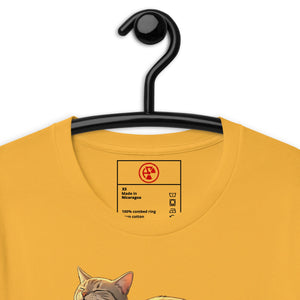Slug Cat Natural Unisex Tee - Atomic Critter Clothing