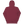 Maroon pullover hoodie from the back, plain