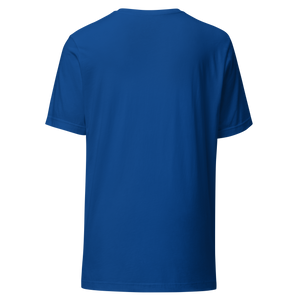 True Royal unisex t-shirt from the back, plain