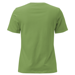 Leaf women's relaxed t-shirt from the back, plain